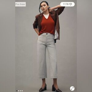 Maeve Colette Gray Wide Leg Pants